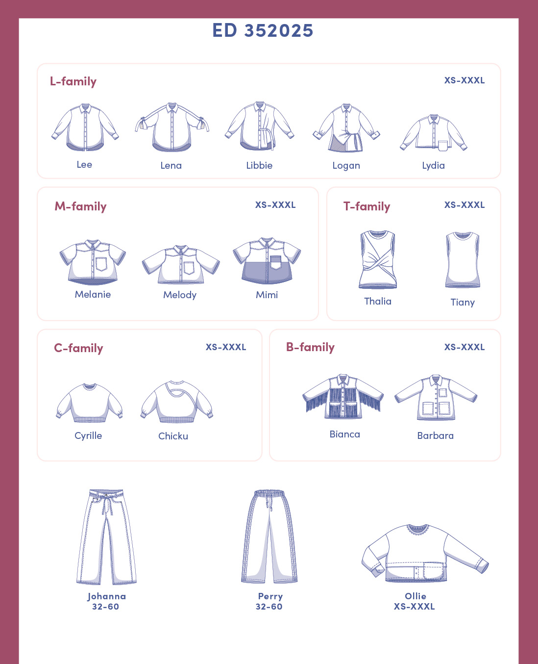 Overview line drawings